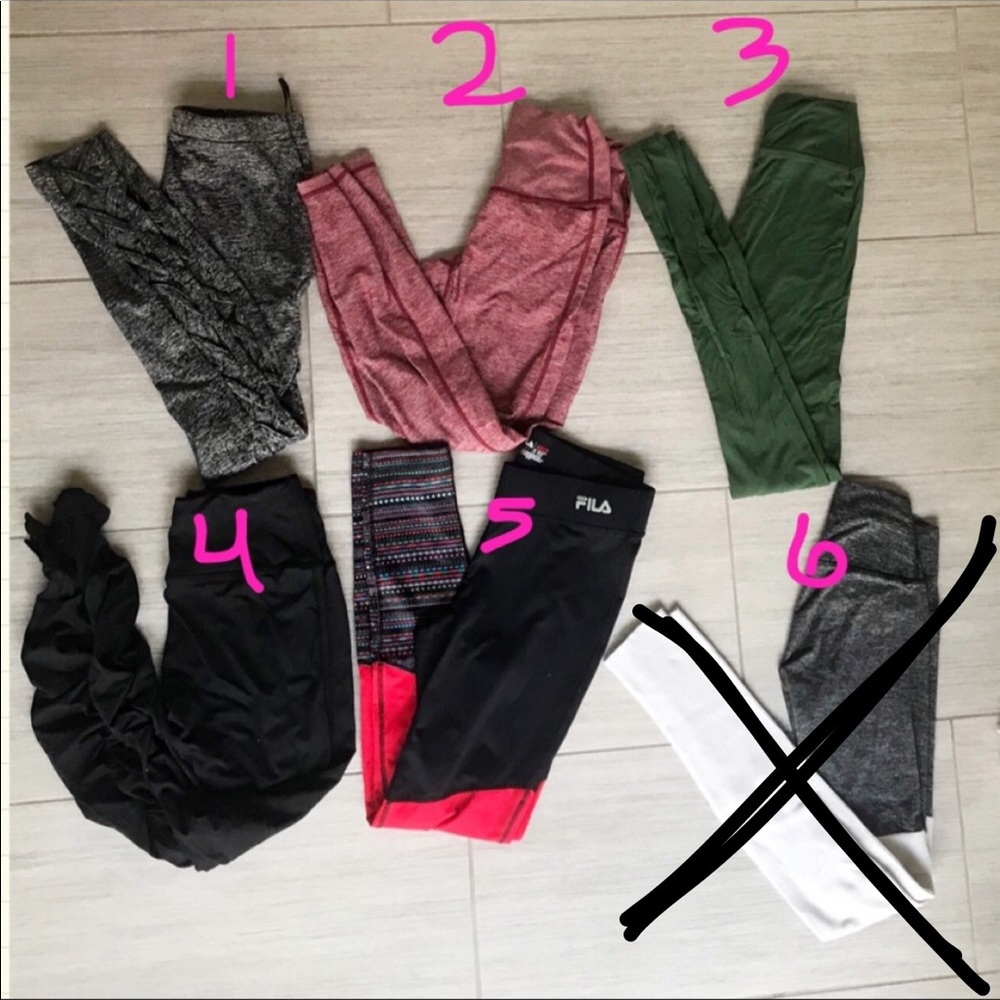 6 pair Bundle of Yoga Leggings